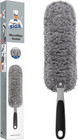 Lint Free Microfiber Duster, Washable Duster for Household Cleaning Gray