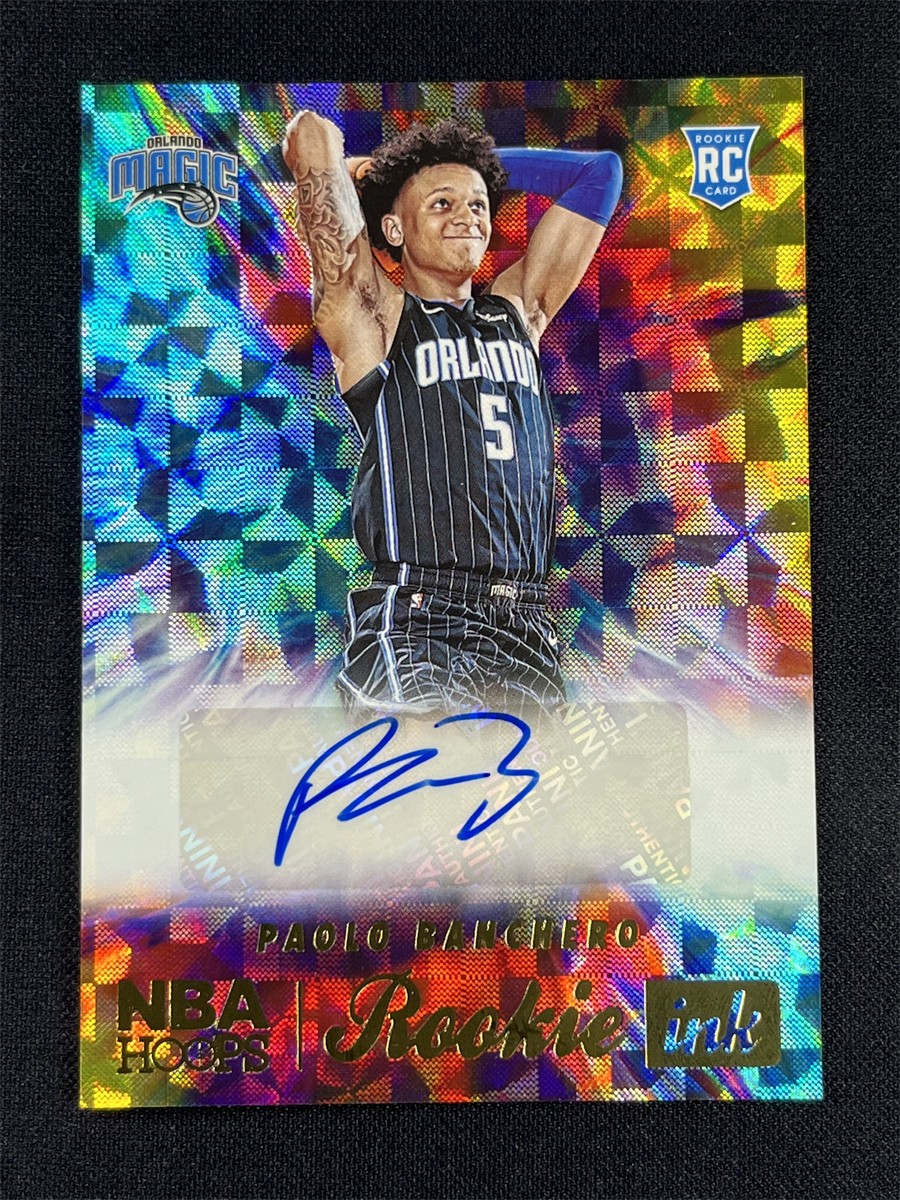 2022-23 Panini NBA Hoops Paolo Banchero Rookie Ink RC Auto Autographs #RI-PBC