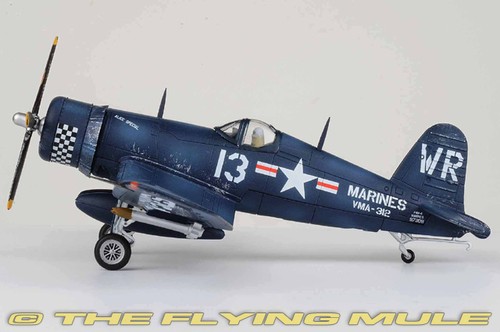 Legion Models 1:72 F4U Corsair USMC VMA-312 Checkerboards James Kraus Jr White - Picture 6 of 8