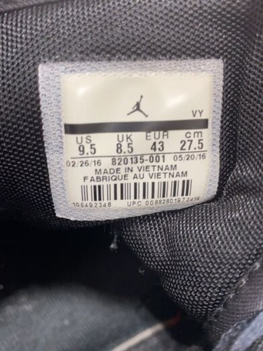 Nike Jordan 1 Flight 4 Jordan Flight Black 820135 001 27.5Cm Blk GqG66 - Picture 5 of 8