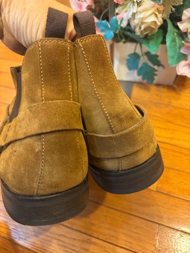 Frye Scott Chelsea Boots Herren Größe 12 Knöchelgurt Braun Wildleder Chukka 12(800 - Bild 6 von 10