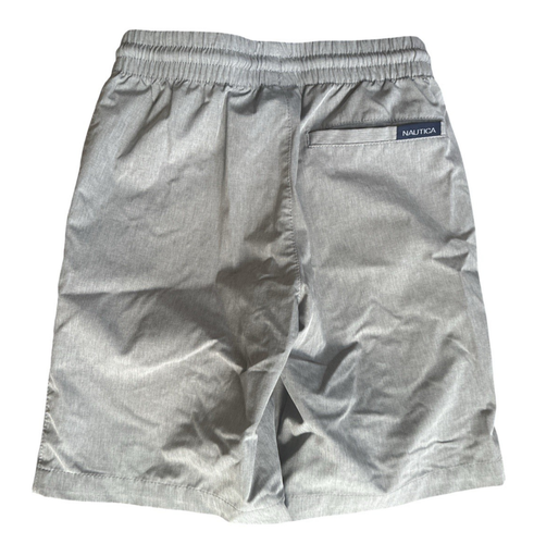 Boys Nautica Swim Size 8 Swim Trunks Shorts Bathing Suit Gray Back Pocket - Picture 2 of 2