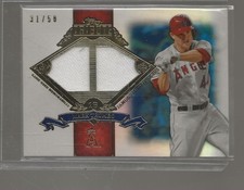 2013 Topps Tribute Famous Four-Baggers Relics GOLD #11/50 Mark Trumbo LA  ANGELS