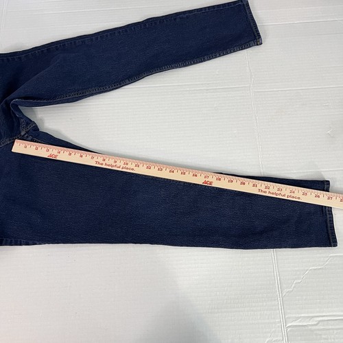Pantalones de mezclilla azules para mujer talla 33 X 27 ajustados cintura regular hasta el tobillo - Imagen 8 de 9