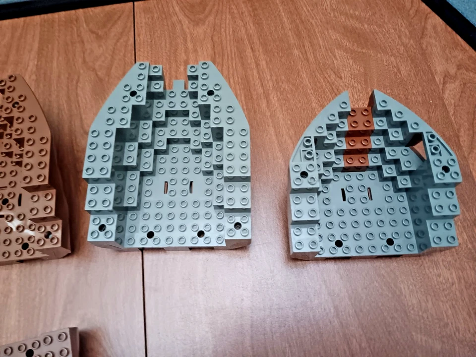 LEGO 6x Lote Marrón Gris Barco Casco Arco y Estrella 6271, 6268 Barco Pirata Piezas Foto 4 de 4