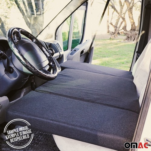 Colchón cama cabina delantera cámper para VW T5 Transporter 2003-2015 negro 1 pieza - Imagen 2 de 10