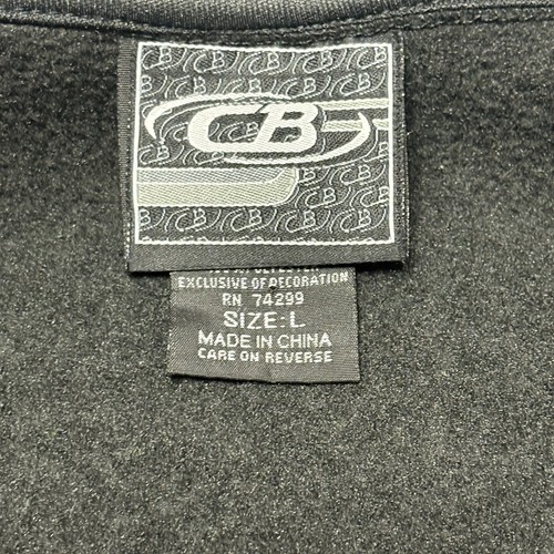 Giacca in pile CB uomo grande grigio scuro con tasca sul seno - Foto 11 di 13