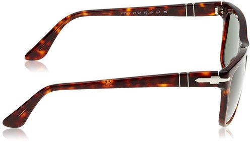 Persol PO3135S 24/31 55mm Havana Frame, Green Lens Sunglasses - 第 3/4 張圖片