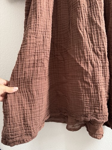 Der Fuchs und die Meerjungfrau Baumwollgaze bestickt Sommerkleid Größe Small - Bild 5 von 9