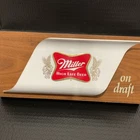 Vintage Miller High Life Beer “on draft” Sign 13.5” x 6.5” Man Cave Bar