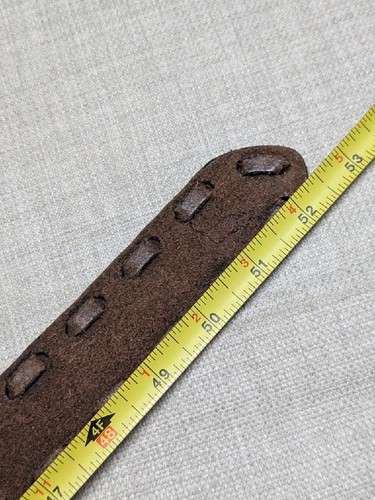 Cinturón vintage Y2K cuero con cordones AMBERCOMBIE & FITCH cuero de vaca 38 marrón años 90 ancho - Imagen 18 de 18