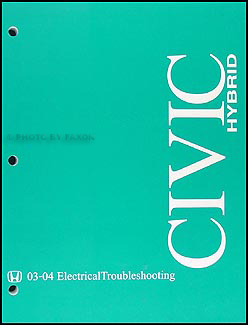 2004 Honda Civic Hybrid Electrical Troubleshooting Manual Wiring Diagram Book - Bild 1 von 1