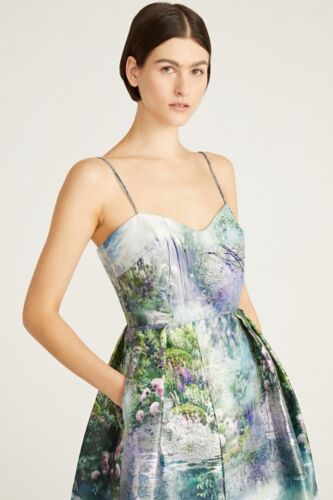 Nuevo Vestido Midi ML MONIQUE LHUILLIER Correa Espagueti Talla 4P - Imagen 4 de 12
