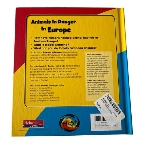 Animals in Danger in Europe by Richard Spilsbury - Foto 2 di 3