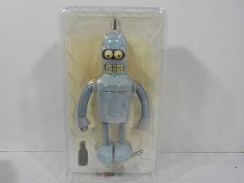 A426 2007 FOX Rocket USA Futurama Bender Tin Walking Wind Up Figure Toy 9" - Picture 6 of 9