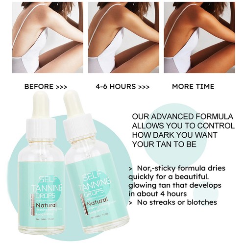 Self Tanning Concentrated Drops Body Face Self Tanner Sunless Self L2S - Picture 17 of 24