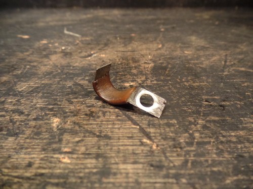 1974 YAMAHA TY250 TY 250 CLUTCH SIDE MOTOR CASE CABLE CABLE GUIDE  - Picture 1 of 4