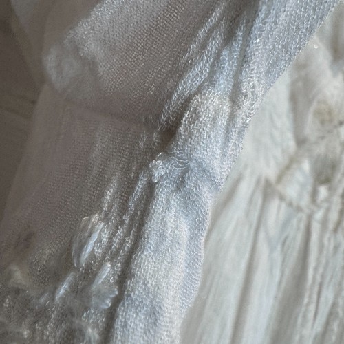 Rachel Zoe Women L Boho White Embroidered Oversized Cottagecore Peasant Tunic - Picture 10 of 18