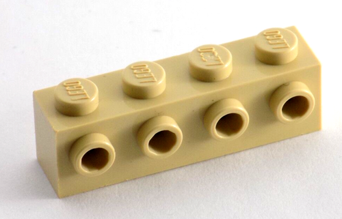 12 LEGO Tan / Beige Brick Bracket 1 x 4 with 4 Studs on 1 Side (30414) 12 Pieces - Picture 2 of 2