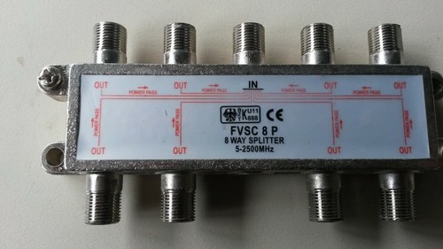 FVSC8P 8-Fach SAT-KABEL VERTEILER DURCHLEITUNG voll abgeschirmtes Gehäuse TOP!! - Bild 1 von 3