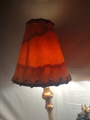 28" große einzigartige afrikanische König Löwe Lampe mit 2 Schirmen - Bild 12 von 16