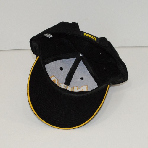 NRA Baseball Cap Mütze schwarz gelb bestickt USA Flagge Einheitsgröße verstellbar - Bild 6 von 8