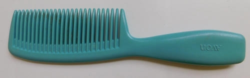AVON Aqua Seahorse 8” Comb with Handle Long Wet Hair Detangling 1970’s Vintage - Picture 2 of 4