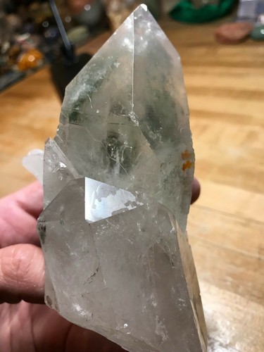 Clear Quartz Rare Phantom Lodolite Crystal Floater Multi Points Specimen 559 - Picture 6 of 12