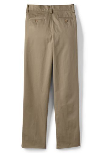 Lands' End Boys Iron Knee Blend Front Chino Pants Khaki 10S NWOT (870) - Picture 2 of 2