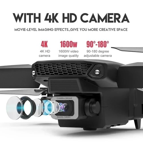 E88Pro RC Drone 4K With 1080P Wide Angle HD Camera Foldable Helicopter WIFI2025 - Picture 6 of 24