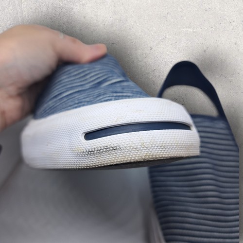 Scarpe slip on Converse Jack Purcell a righe M 7 W 8,5 da spiaggia blu bianco - Foto 11 di 12