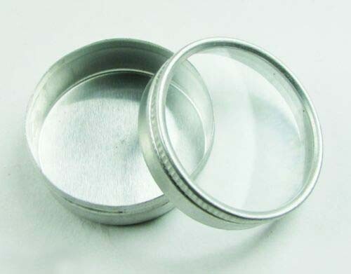 2 Stück Put Box 24 Stück / 40 mm Aluminium Glas mit Glasdeckel Set Großformat - Bild 5 von 6