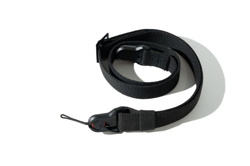 Camera Strap Military Black Canvas Adjustable w/ 28-54" & Peak Design Anchors - Picture 5 of 15