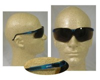 Uvex Genesis Safety Glasses Vapor Blue Frame With Espresso Lens Uvex Genesis Safety Glasses Vapor Blue Frame With Espresso Lens