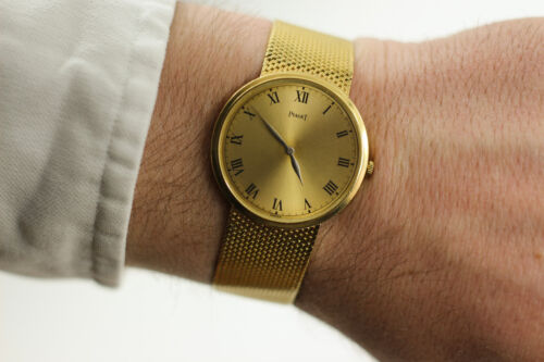Solid 18K Gold Piaget 9643 Manual Wind 31.5mm Vintage Wristwatch - Picture 13 of 15