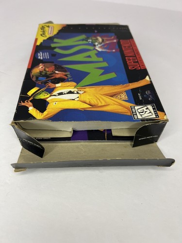 The Mask (Super Nintendo) SNES Complete Box CIB Jim Carrey Very RARE Tested - Imagen 12 de 23