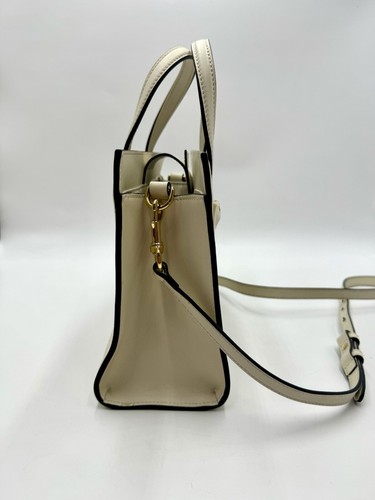 Auth Gucci Small Marmot Limited Edition Ivory Leather 2way Tote Bag Preloved Ex+ - Picture 3 of 21