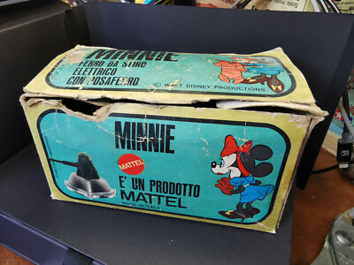 MEBETOYS MATTEL MINNIE ELEKTRISCHES BÜGELEISEN MIT BÜGELEISEN DISNEY PRODUCTION