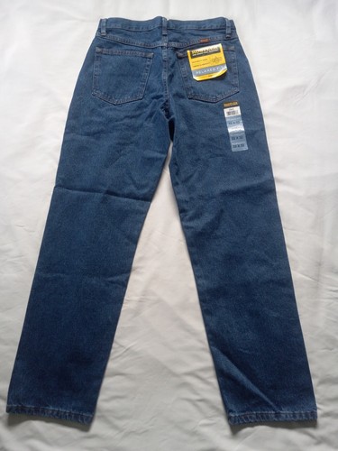 NWT Wrangler Rustler Men 33X32 Relaxed Fit Straight Leg Heavyweight Denim Jeans - Picture 4 of 8