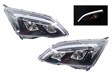 Fanale Proiettore Barra Led Nero Fit Honda CRV 2007-2011 Sinistro+Destro RHD