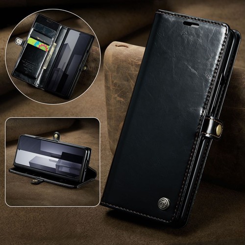 For Samsung Galaxy Z Fold 6/5/4 Fold 3 Magnetic Leather Zipper Case Stand Cover - Bild 14 von 19