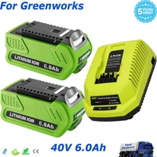 40V 6.0Ah replacementFor Greenworks  Li-ion 20202 29472 29462 Battery or Charger