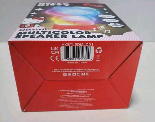 Hello Kitty- Bluetooth Multicolor Speaker Lamp USB Powered 2024 New Tested Works - Picture 5 of 17