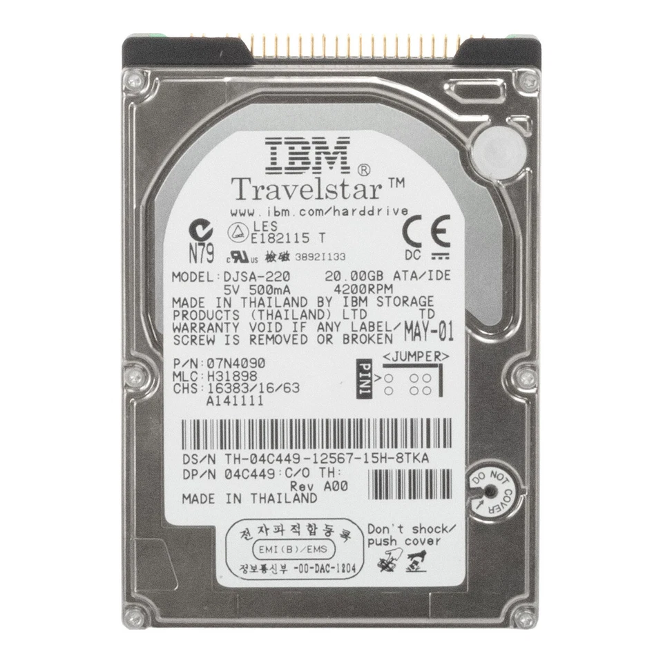 Hard Drive Dell 04C449 DJSA-220 20GB 4.2K 2MB Ata 2.5'' - Image 3 of 3