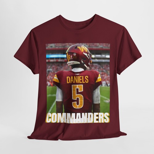 Camiseta de algodón Washington Commanders Jayden Daniels QB1 - Imagen 2 de 10