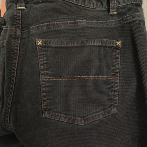 Vintage Ralph Lauren Low Rise Bootcut Pant Womens 6 Grey Corduroy Polo Jeans Y2K - Picture 8 of 17