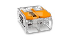Schnellverbinder 2x0,5-6mm2 transparent/orange 221-612 /50Stk/ 