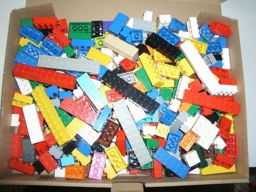 Lego City 1/2 Kilo Grundbausteine Basic steine alles 2 Noppen Breit Hoch (16) - Bild 1 von 3