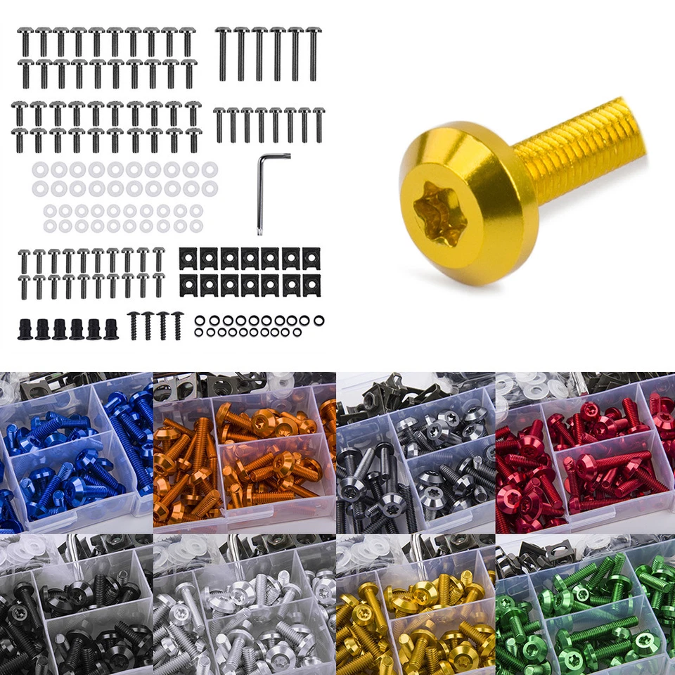 Clip de sujeción de tornillo de perno de carenado de aluminio para BMW F800GS F700GS S1000R S1000RR Foto 3 de 4