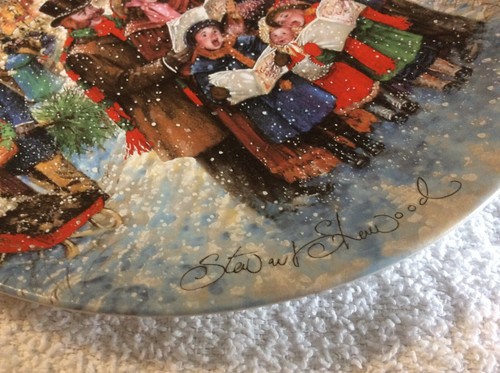 Joyful Carolers By Stewart Sherwood Collector Plate 1992 - Christmas - Imagen 6 de 12